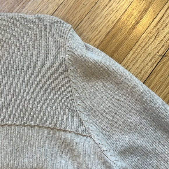 Tan medium loft open sweater - Picture 3 of 4